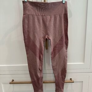 Rose Pink Spandex Athleisure Leggings